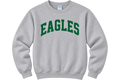 Eagles Collegiate Print Crewneck YOUTH AND ADULT